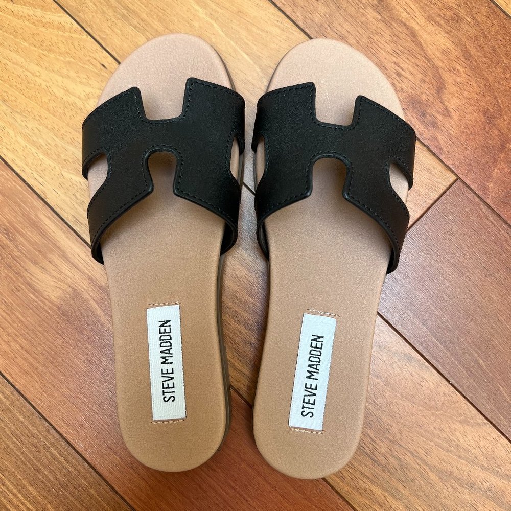 Steve Madden Haydn Sandal | Black | Size 5.5